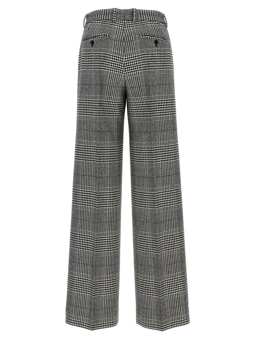 Plaid Flared Pants