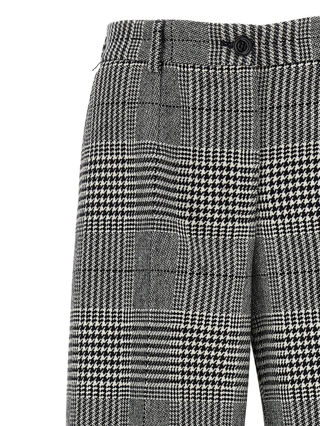 Plaid Flared Pants