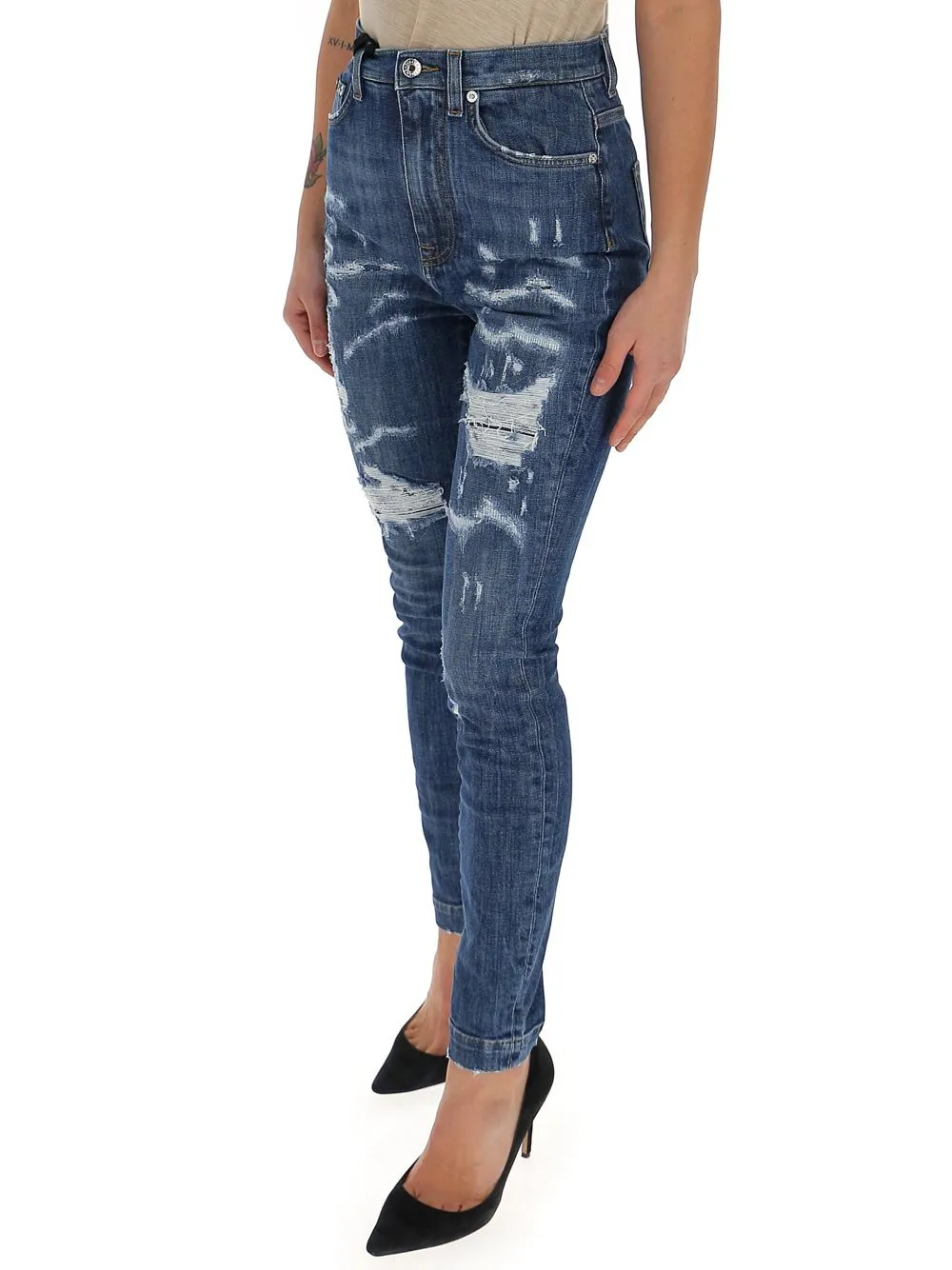 Distressed Skinny Jeans