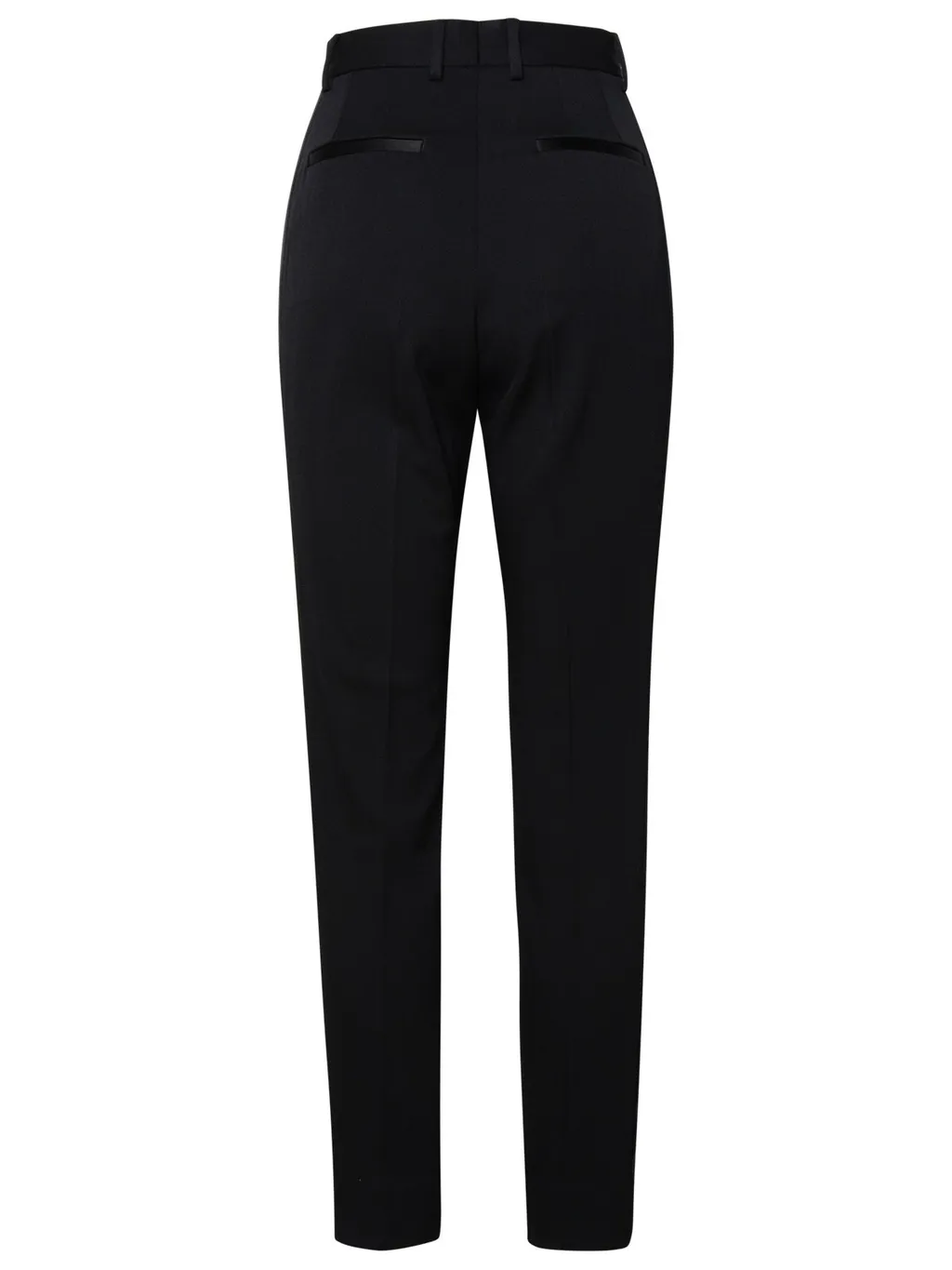 High-Waist Gabardine Cigarette Pants