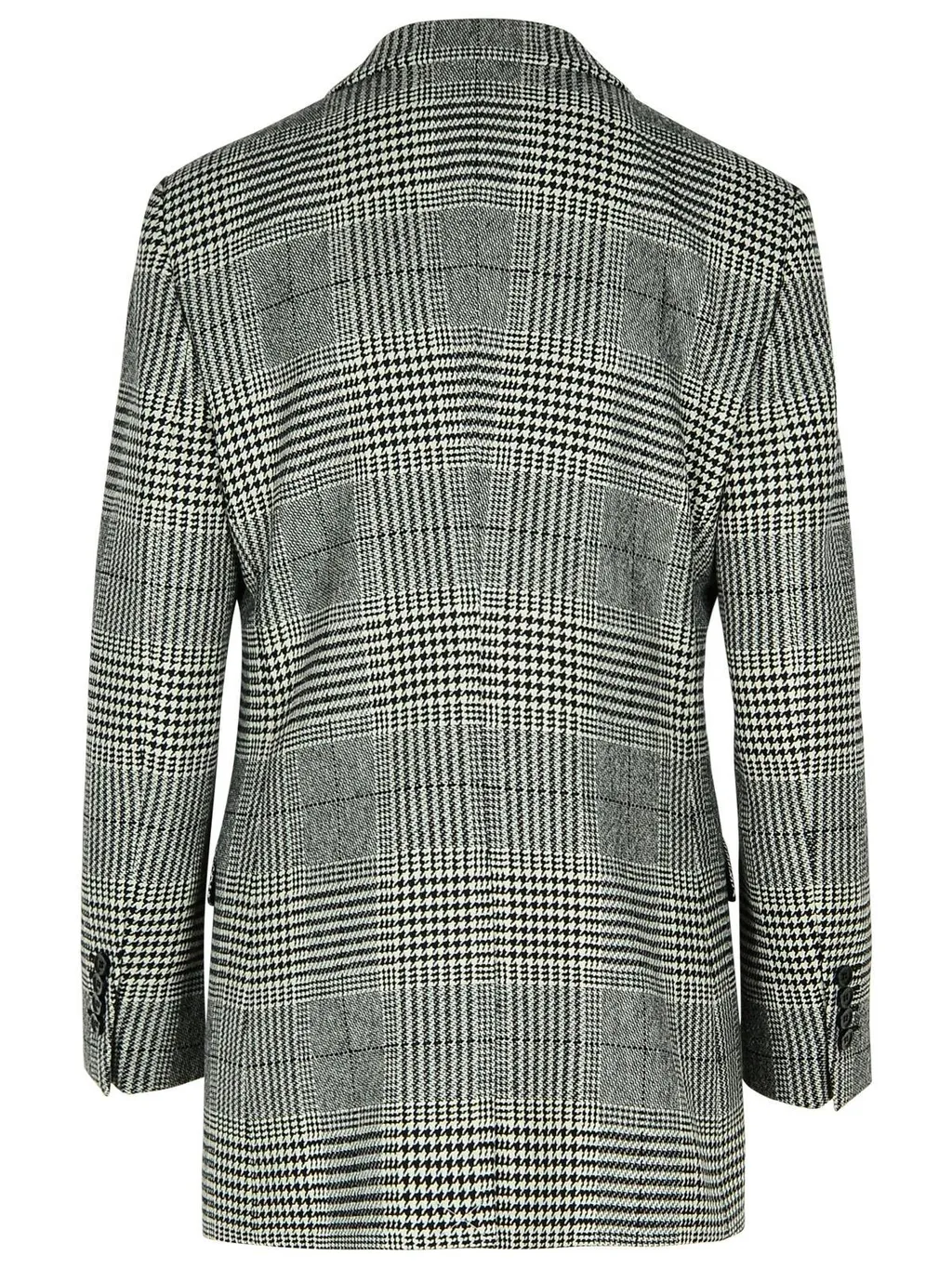 Single-Breasted Glen Plaid Jacket