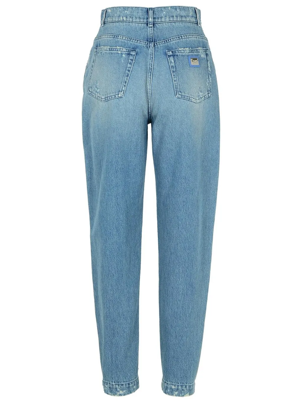 High Waist Distressed Jeans