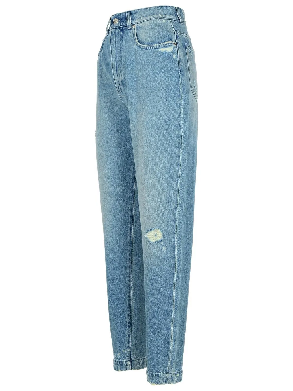 High Waist Distressed Jeans