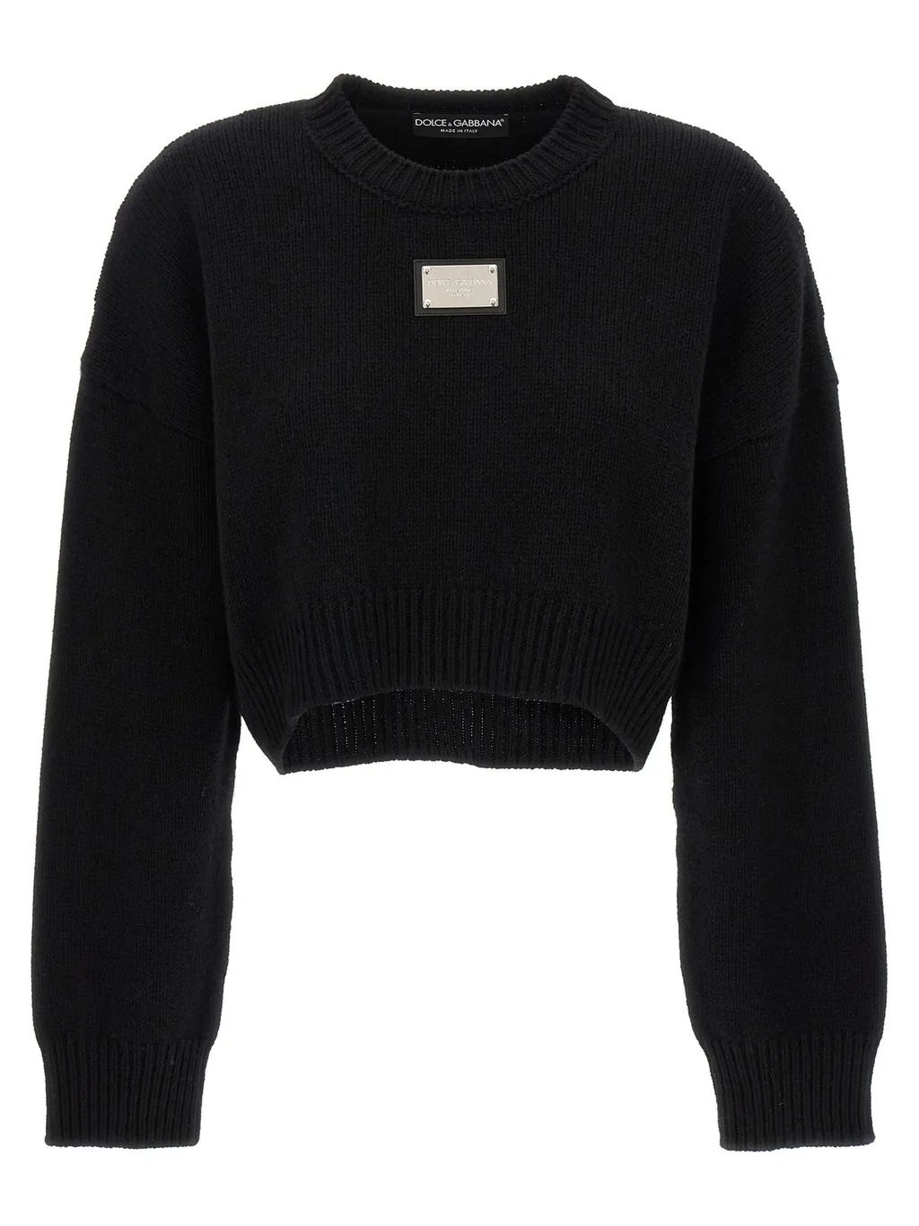 Logo Plaque Knitted Jumper