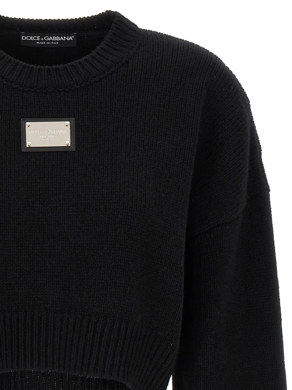 Logo Plaque Knitted Jumper
