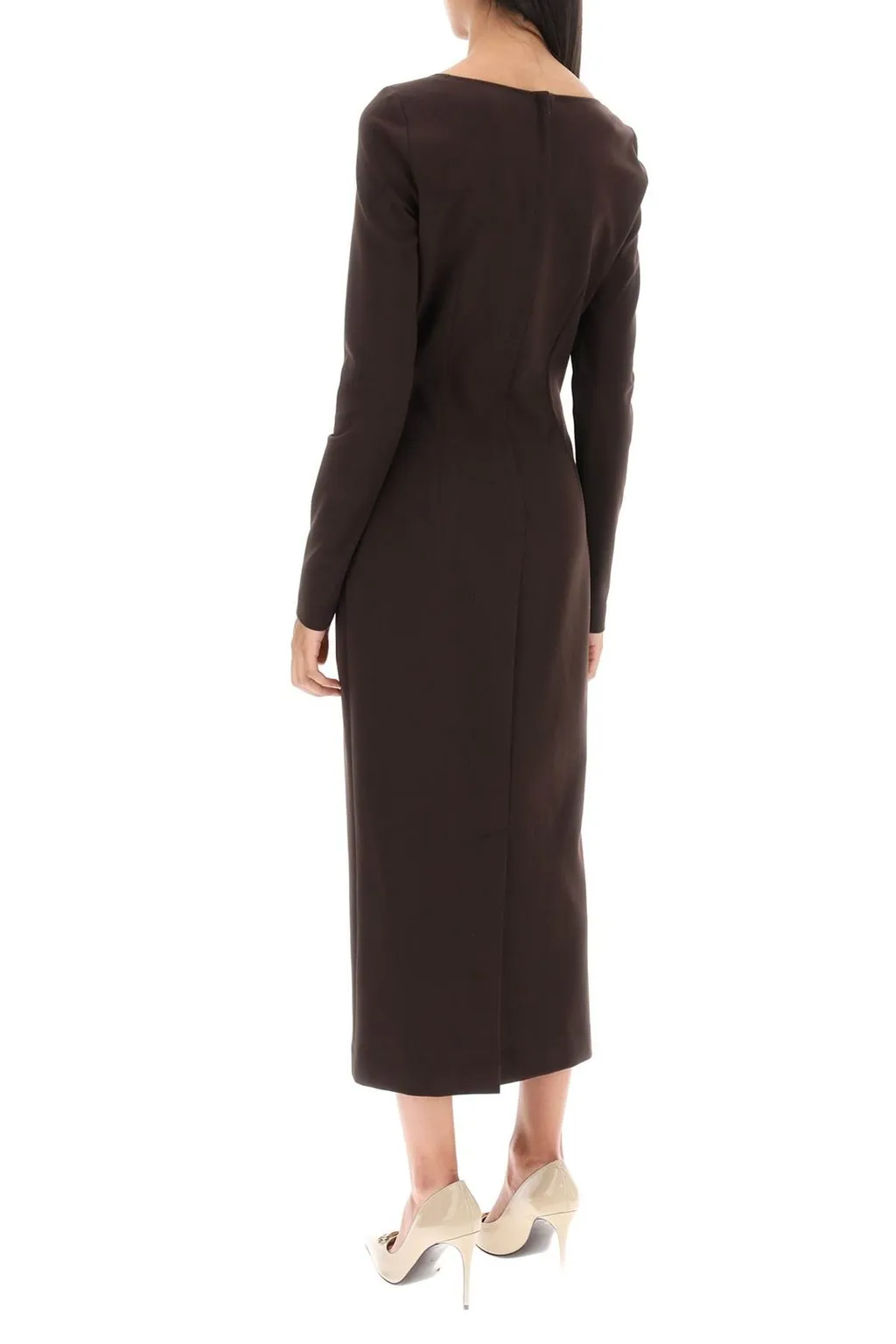 Square Neck Midi Dress