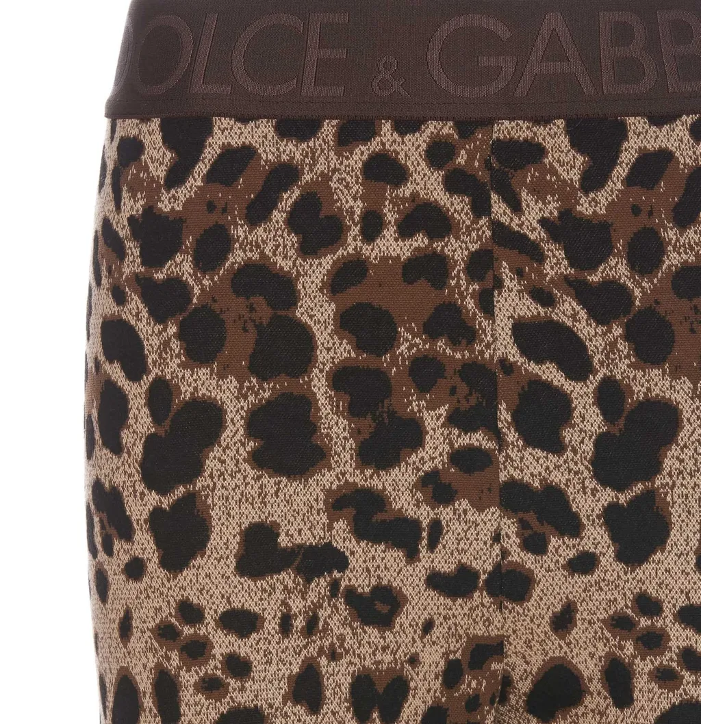 Leopard-Printed High-Waist Leggings