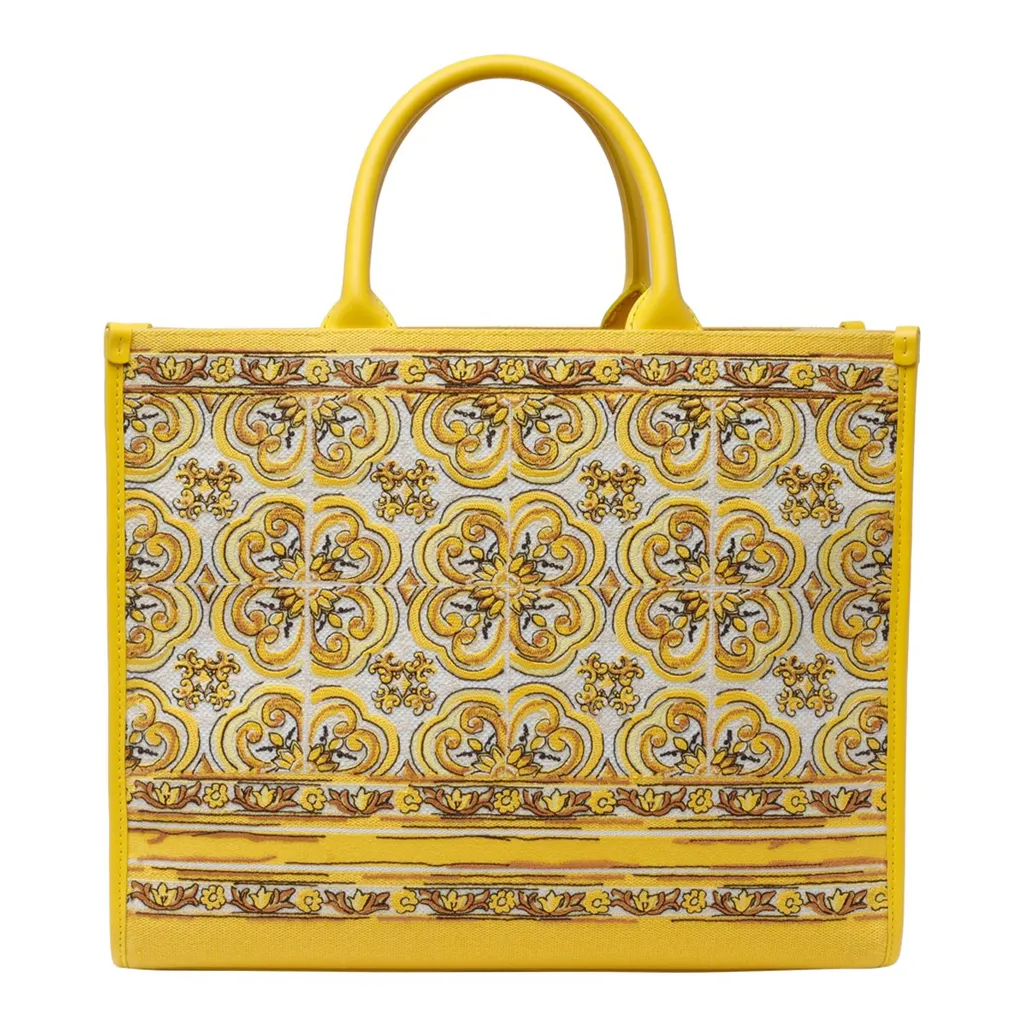 Dolce & Gabbana Medium Logo Embroidered Shopper Bag