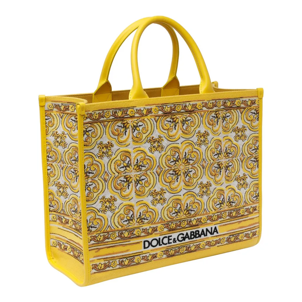 Dolce & Gabbana Medium Logo Embroidered Shopper Bag
