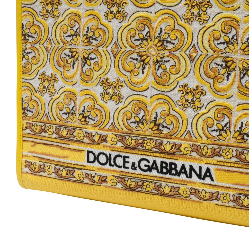 Dolce & Gabbana Medium Logo Embroidered Shopper Bag
