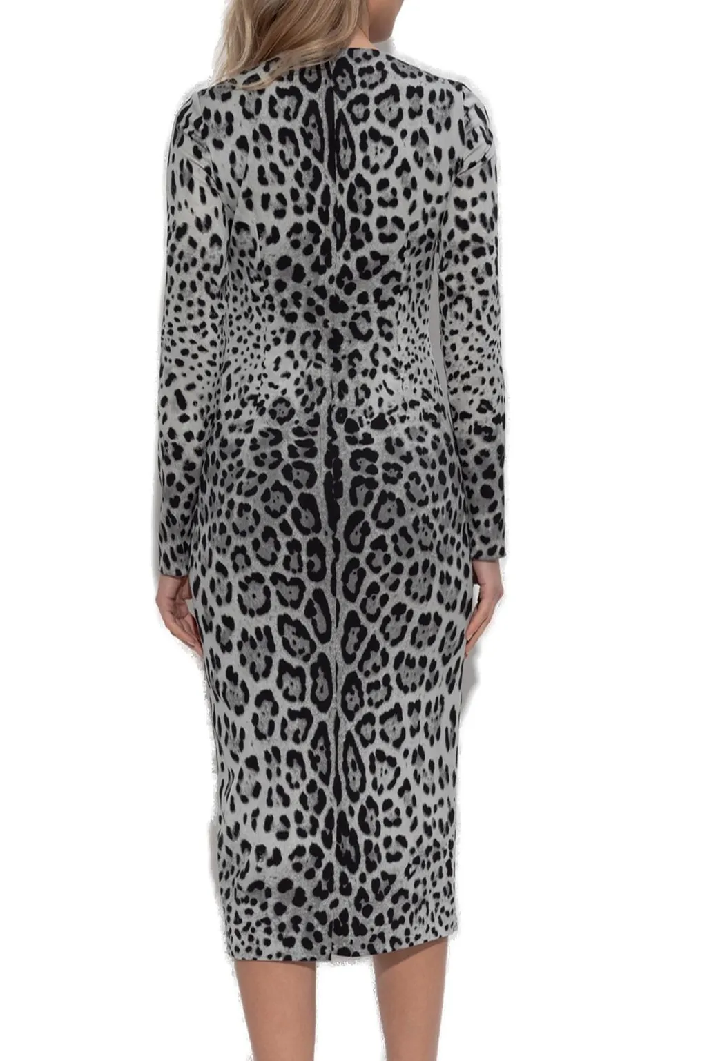 Animal Printed Midi Dress