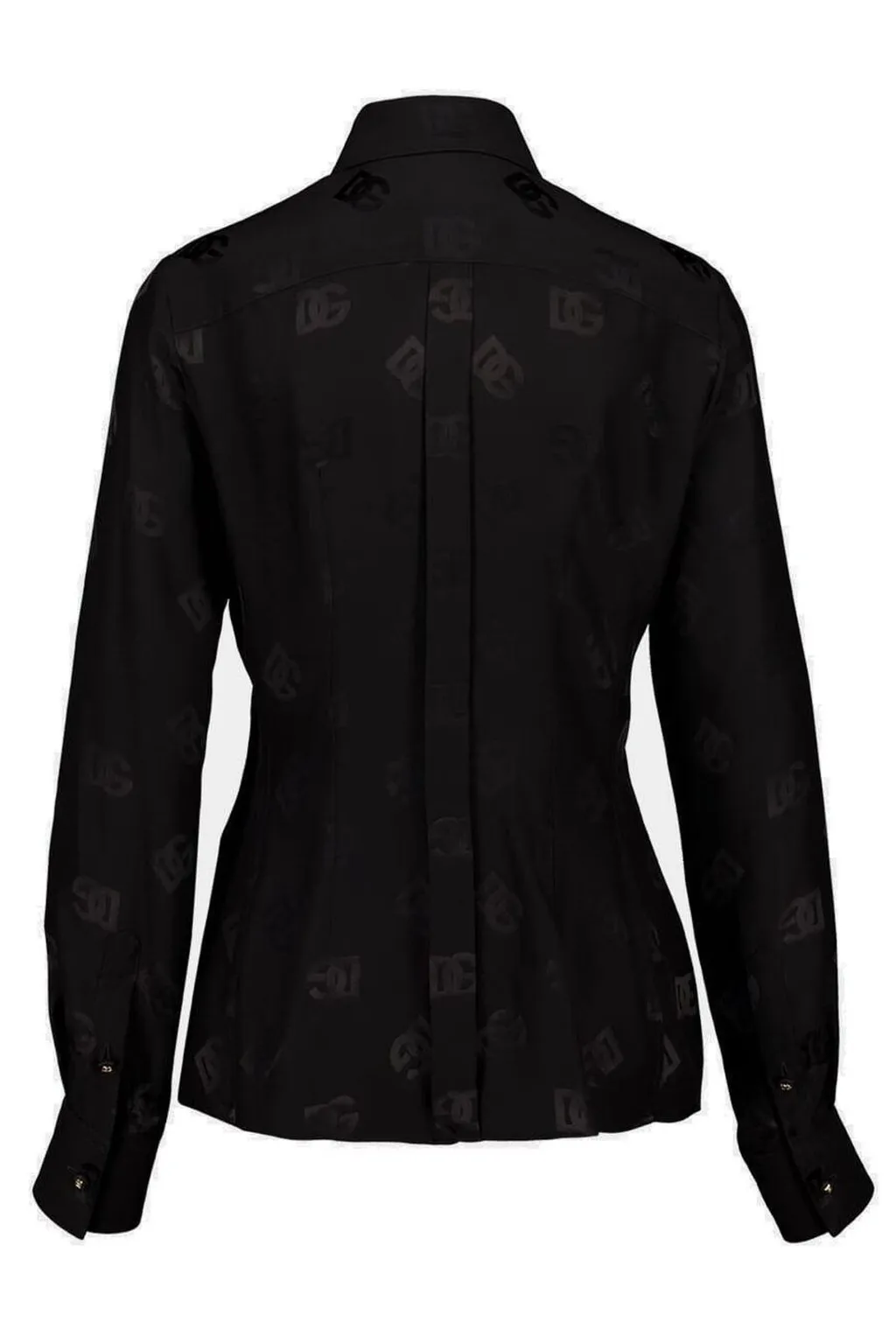 Dg Logo Jacquard Long-Sleeved Shirt