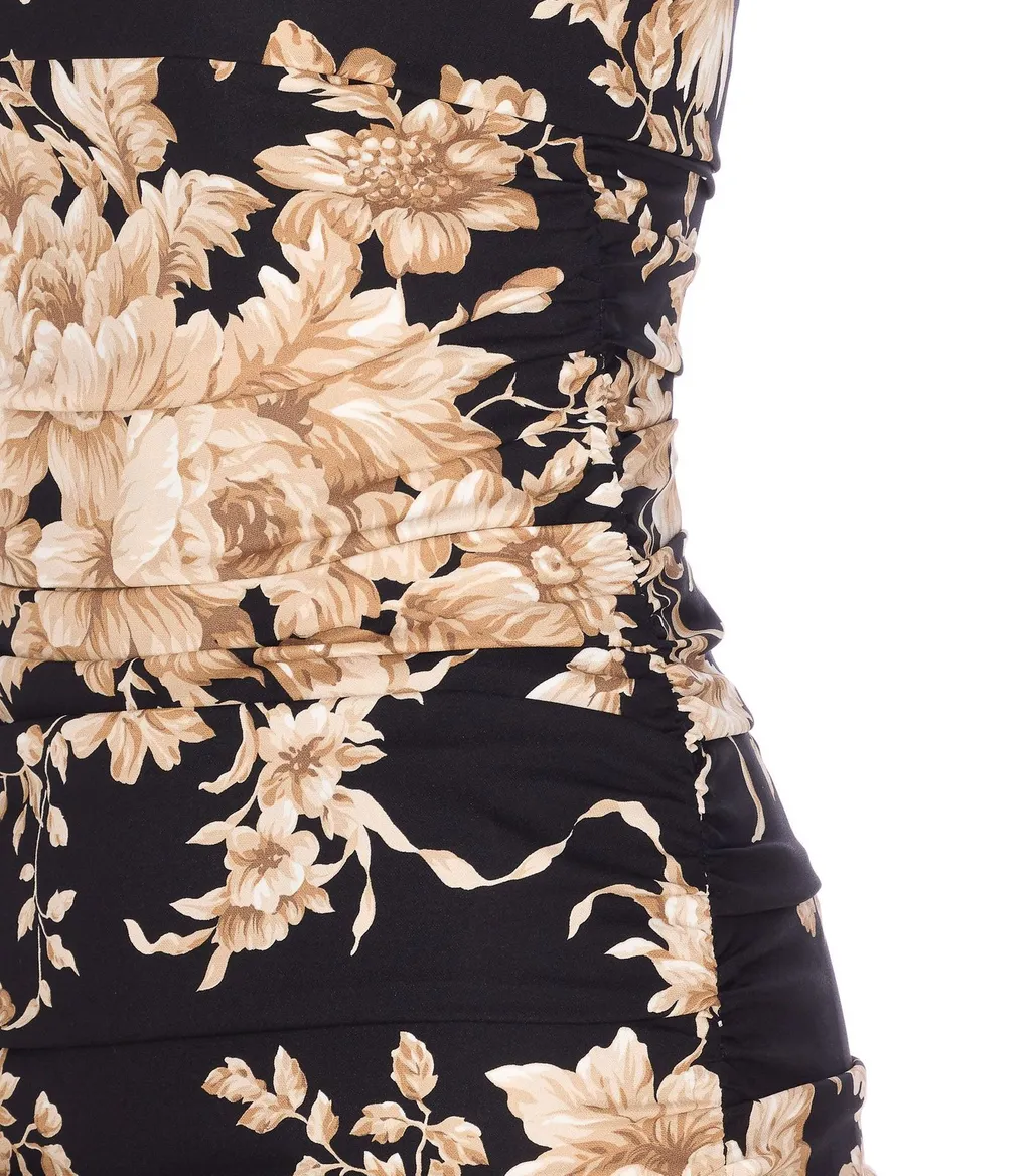 Floral Printed Midi Slip Dress
