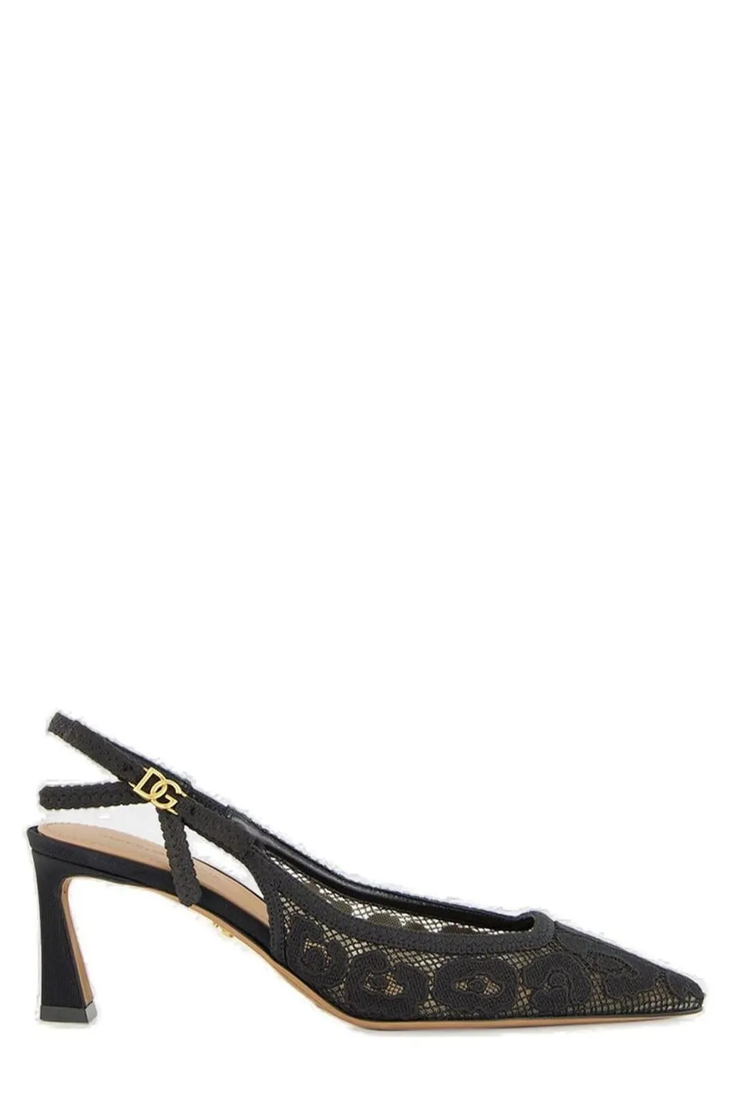 Lace Slingback Pumps