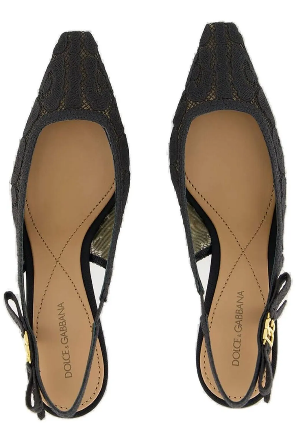 Lace Slingback Pumps