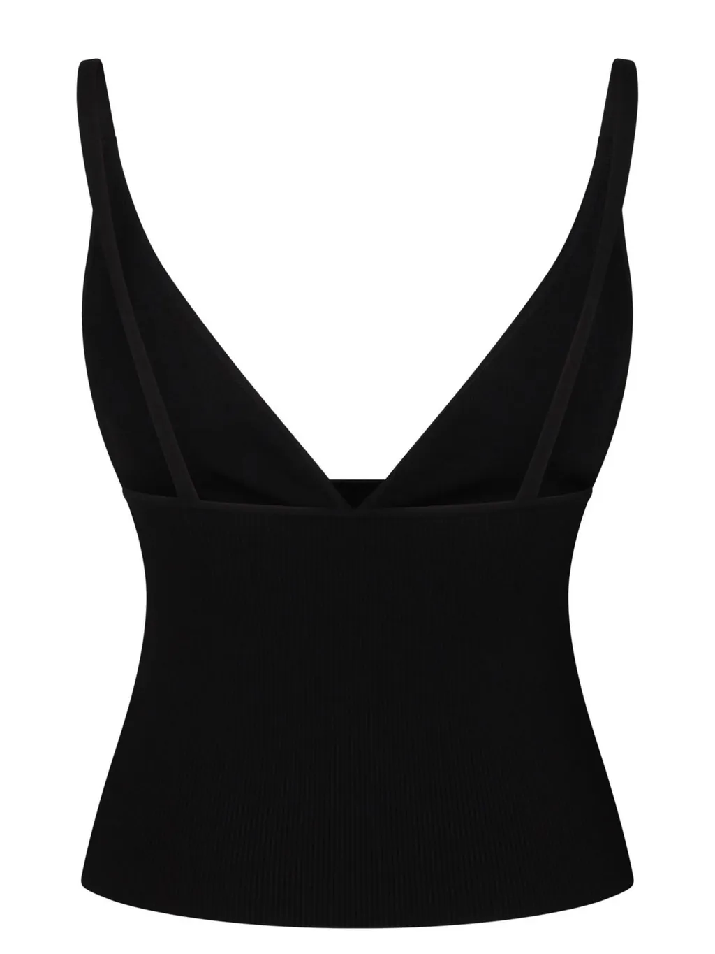 Plunging V-Neck Knitted Vest