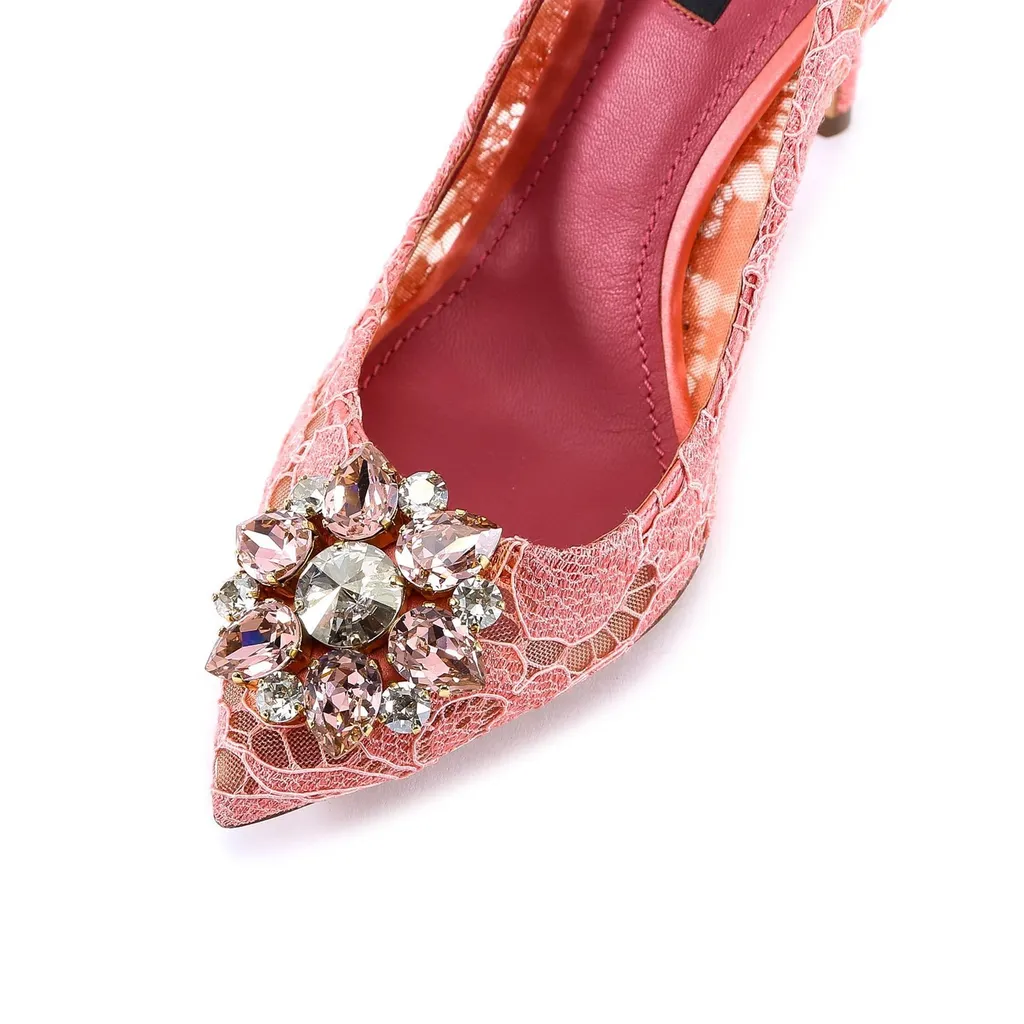 Bellucci Embellished Lace Stilettos