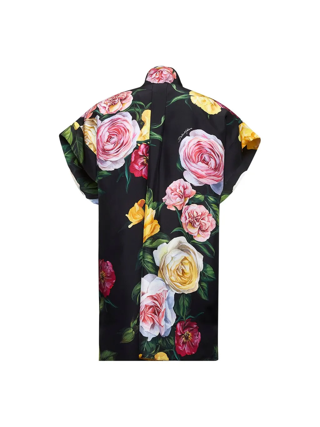Floral Printed Habotai Shirt
