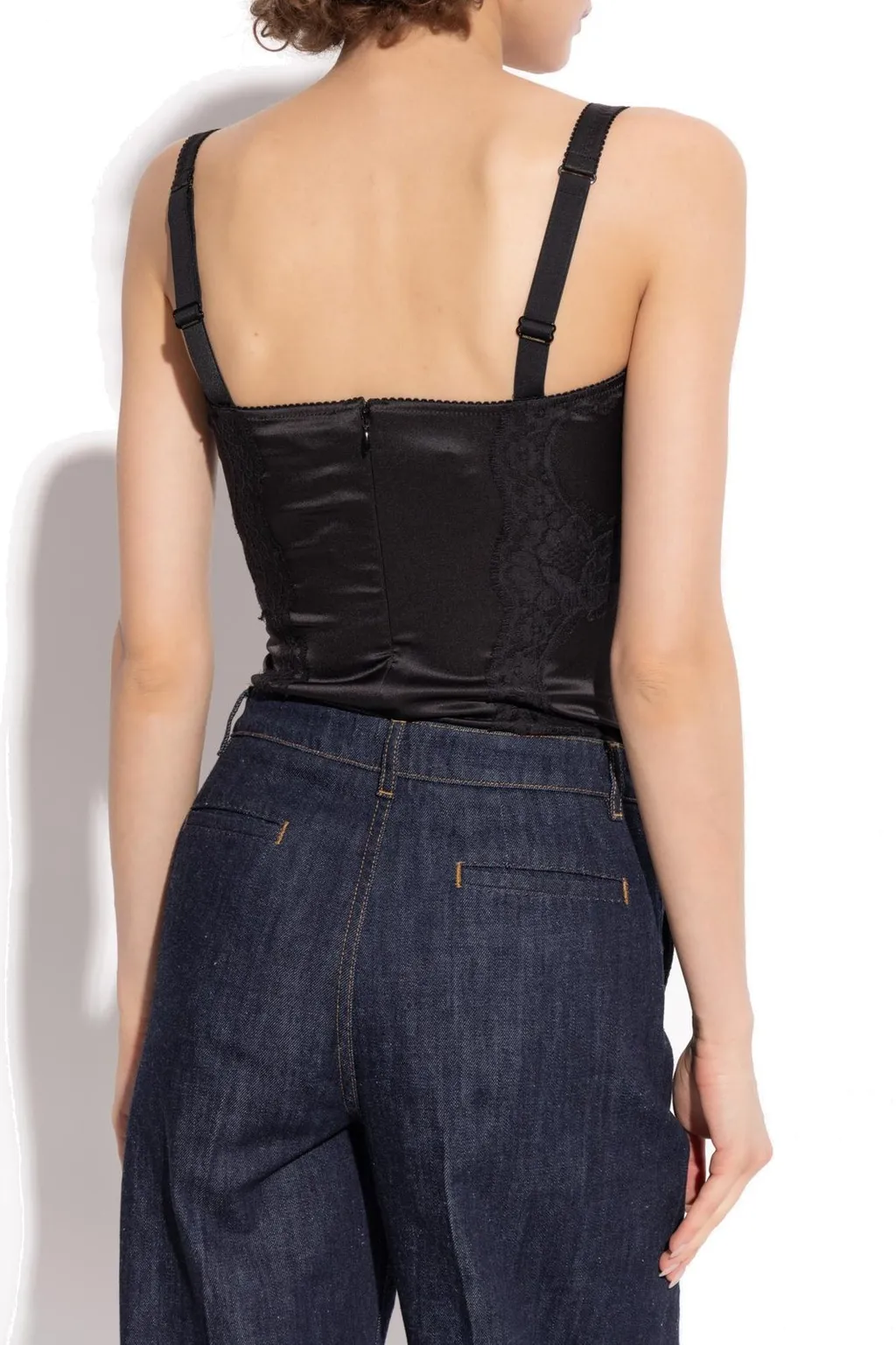 Lace Detailed Balconette-Bra Bodysuit