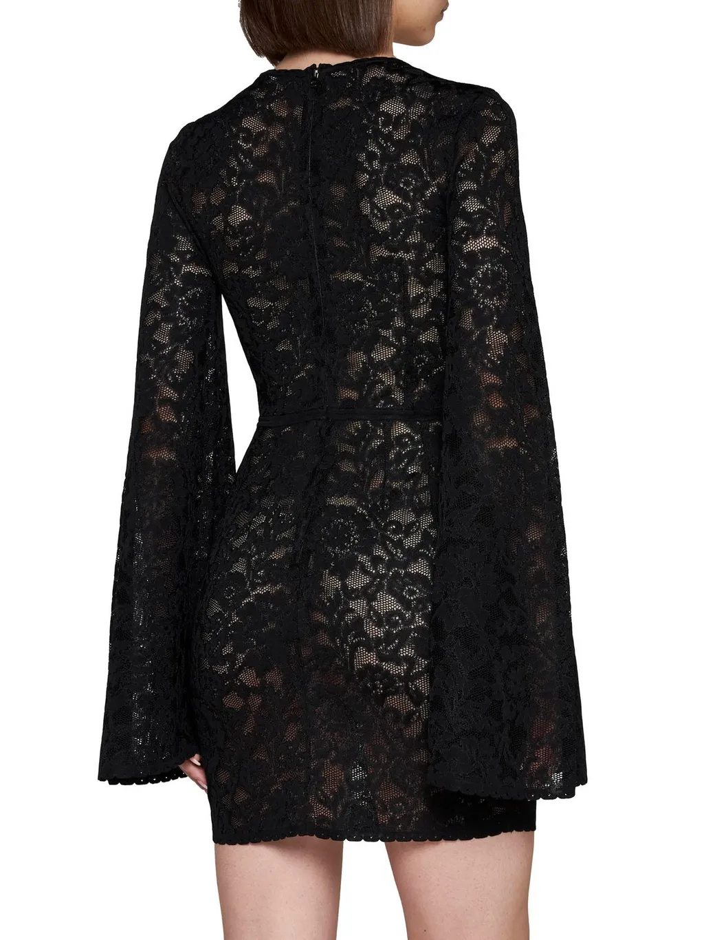 Long-Sleeved Lace Dress
