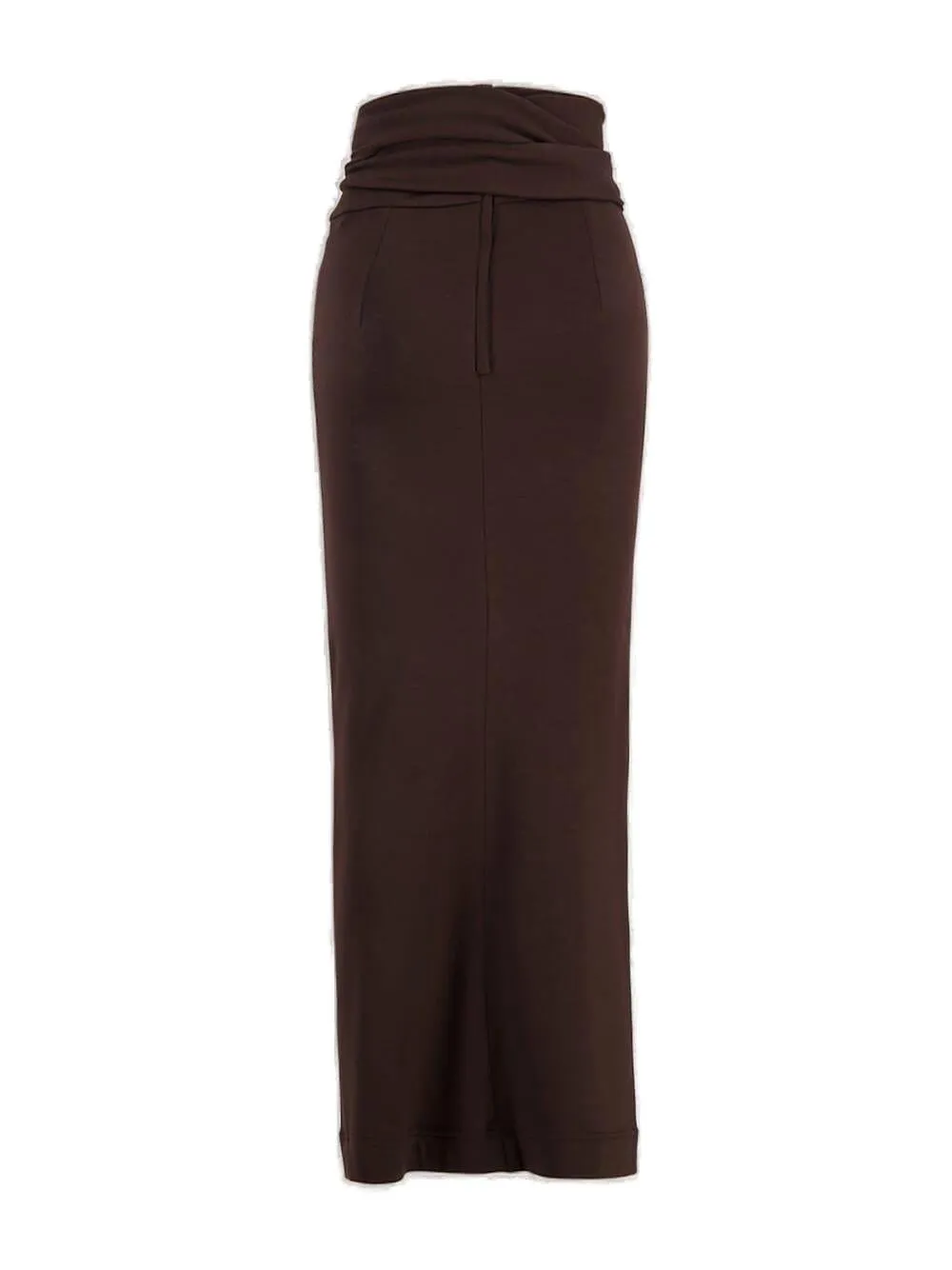 Belted Waist Maxi Skirt