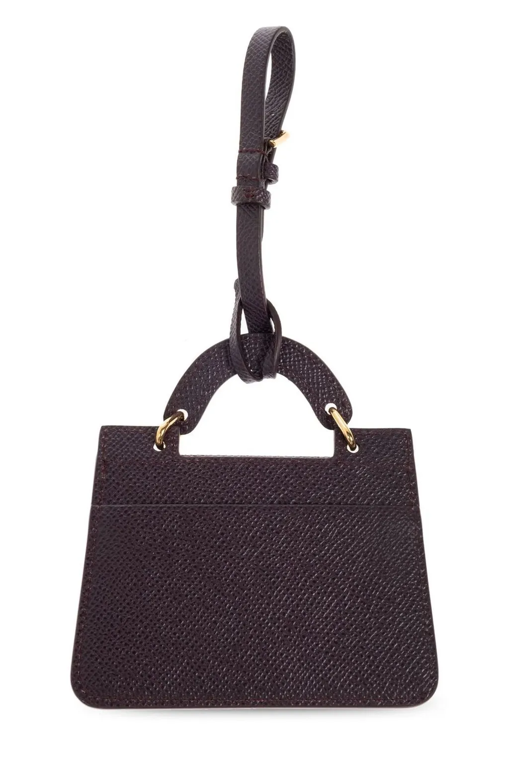 Textured Leather Mini Bag Wallet