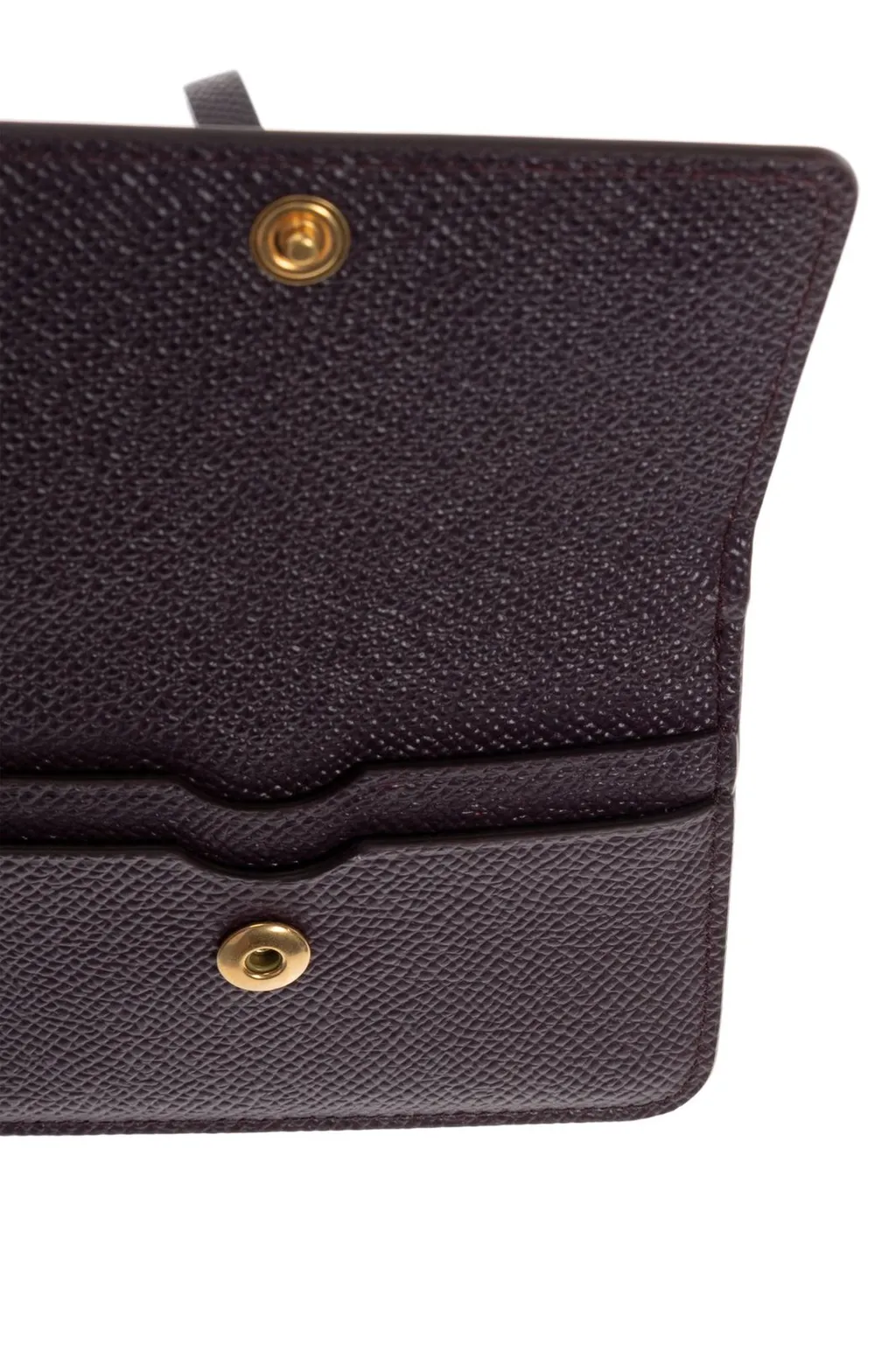 Textured Leather Mini Bag Wallet