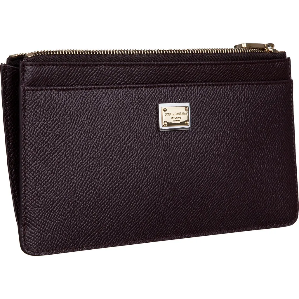 Logo Plaque Zipped Cardholder