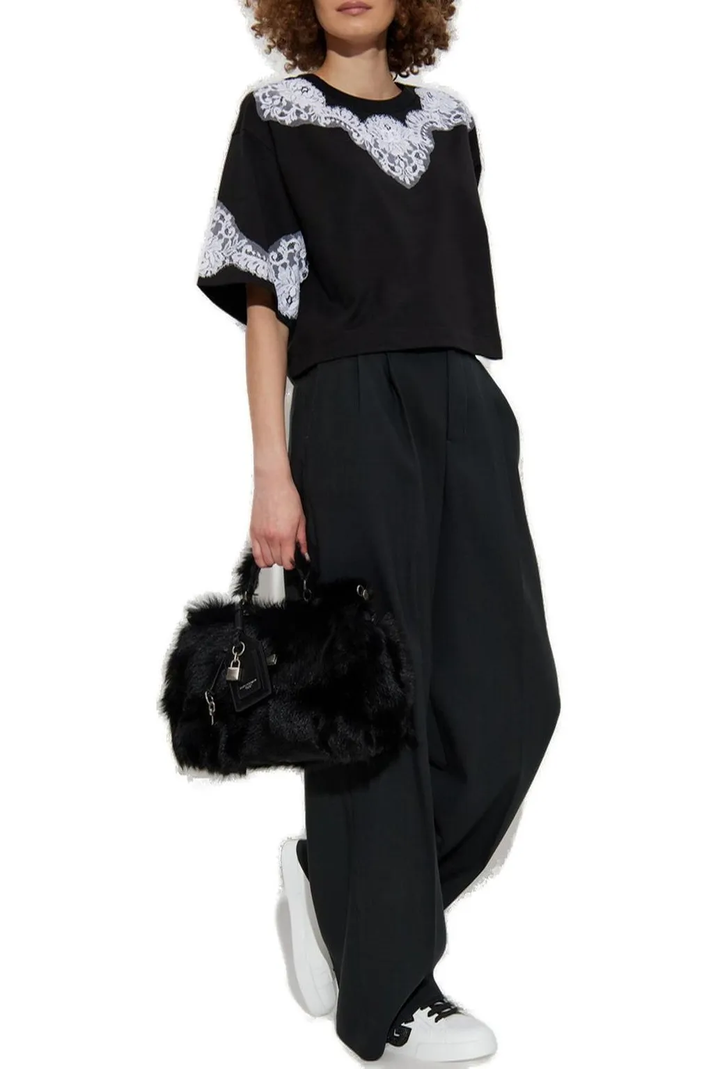 Lace Insert T-Shirt