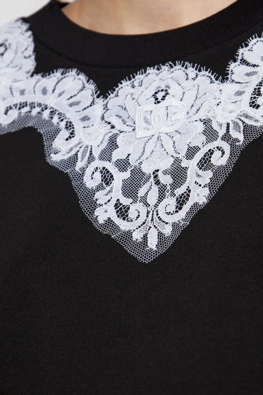 Lace Insert T-Shirt
