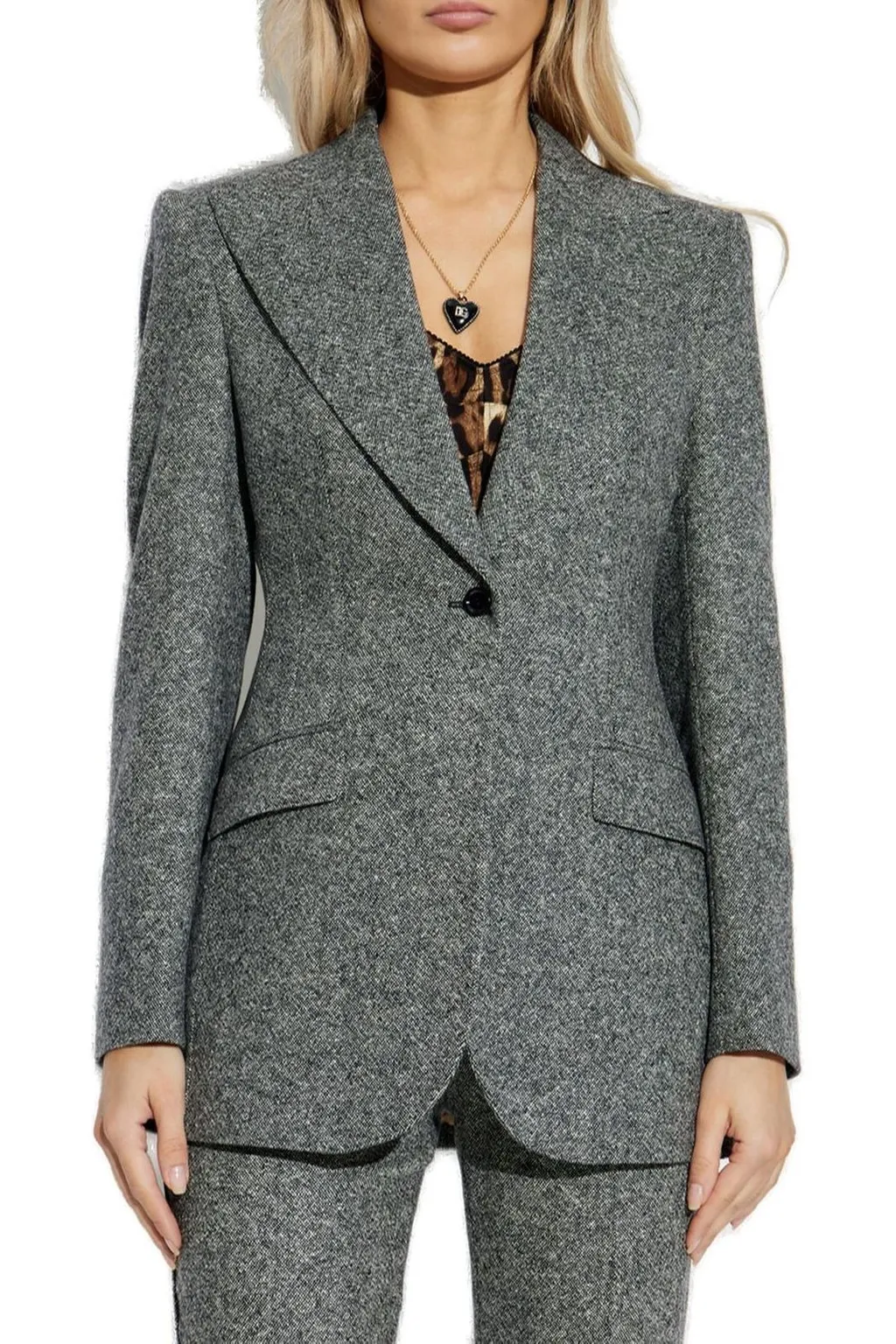 Single Breasted Straight Hem Jacket