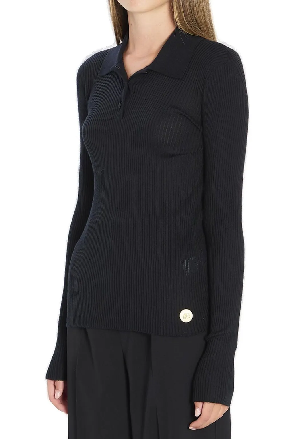 Long-Sleeved Polo Shirt