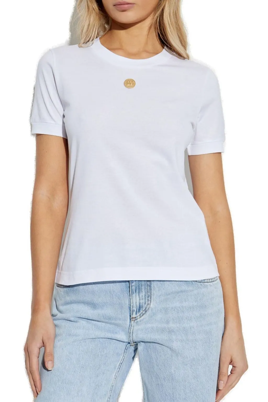 Dg Logo Plaque Crewneck T-Shirt