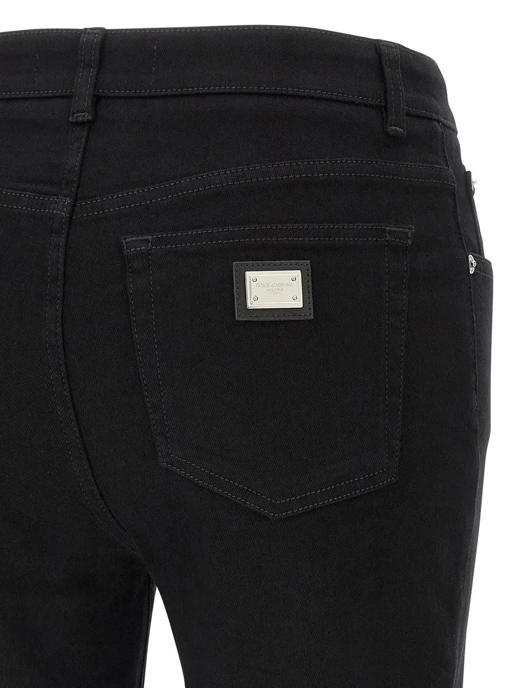 Logo Plaque Skinny Jeans