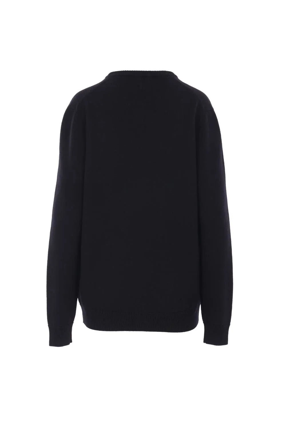 Embellished V-Neck Knitted Pullover