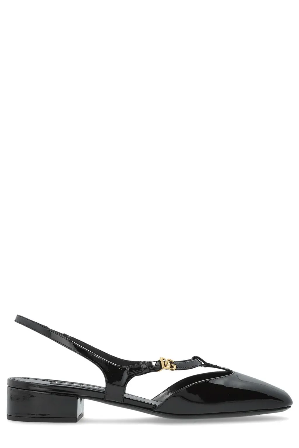 Logo Plaque Slingback Pumps