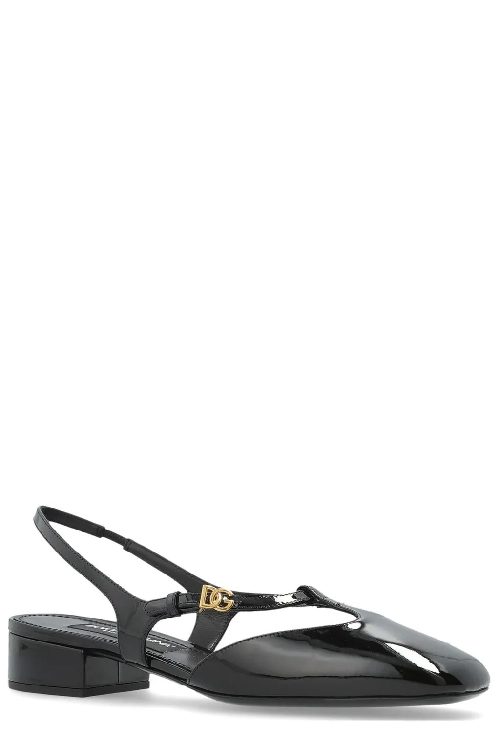 Logo Plaque Slingback Pumps