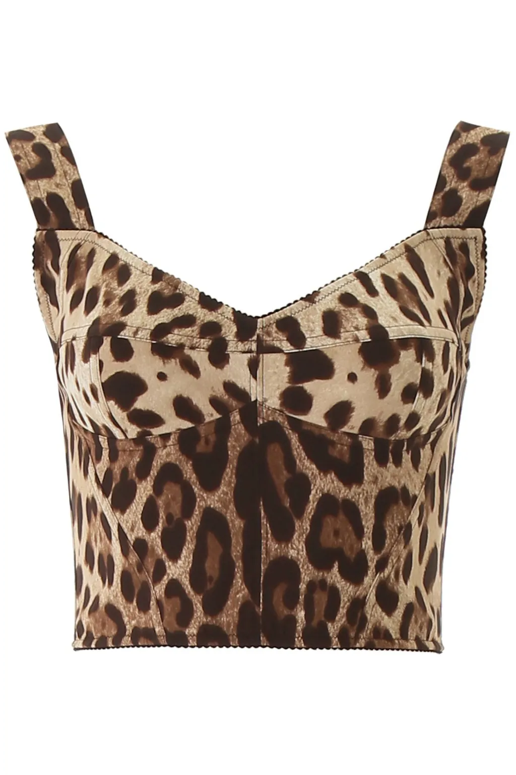 Animal Print Cropped Top