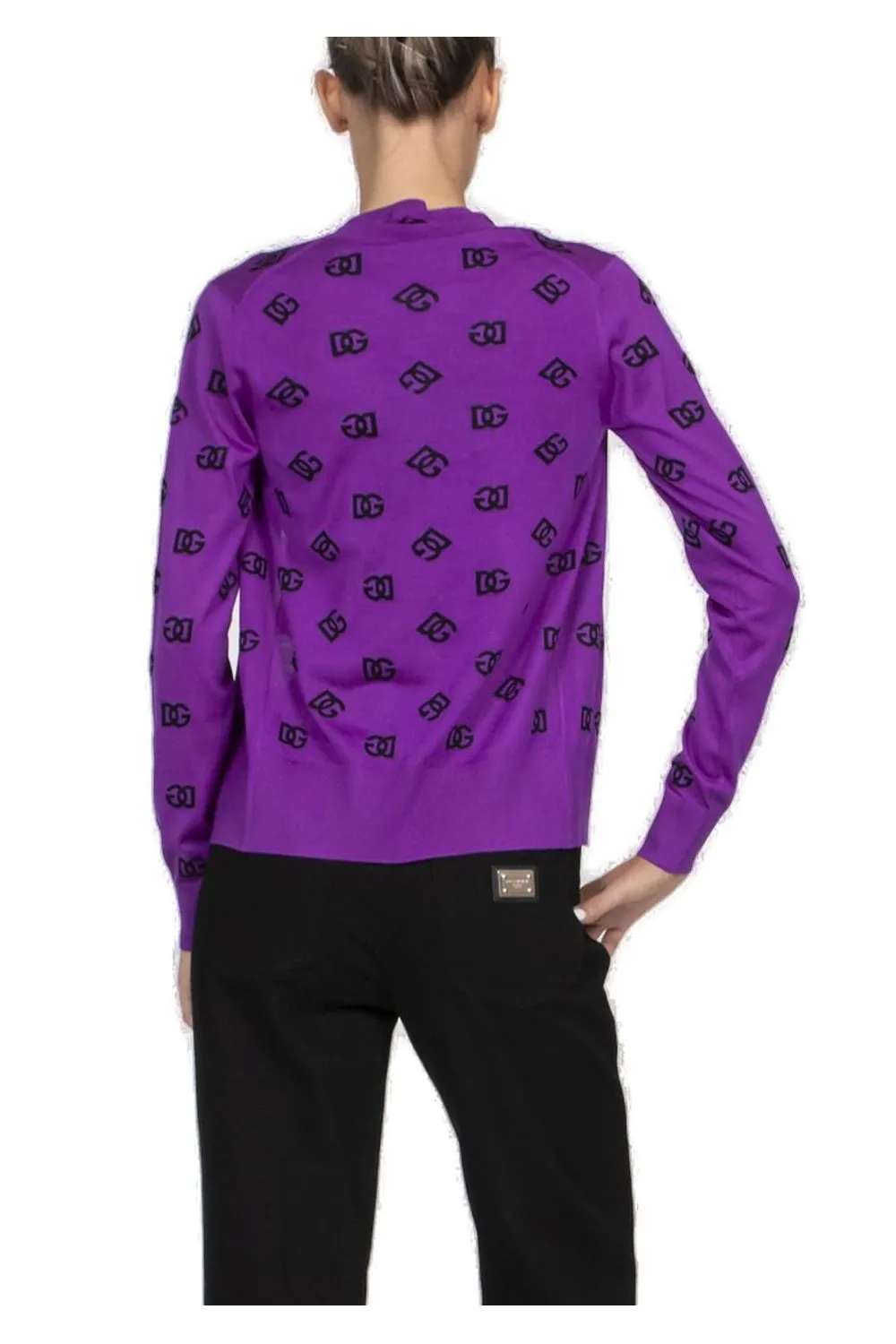 Logo Intarsia Cardigan