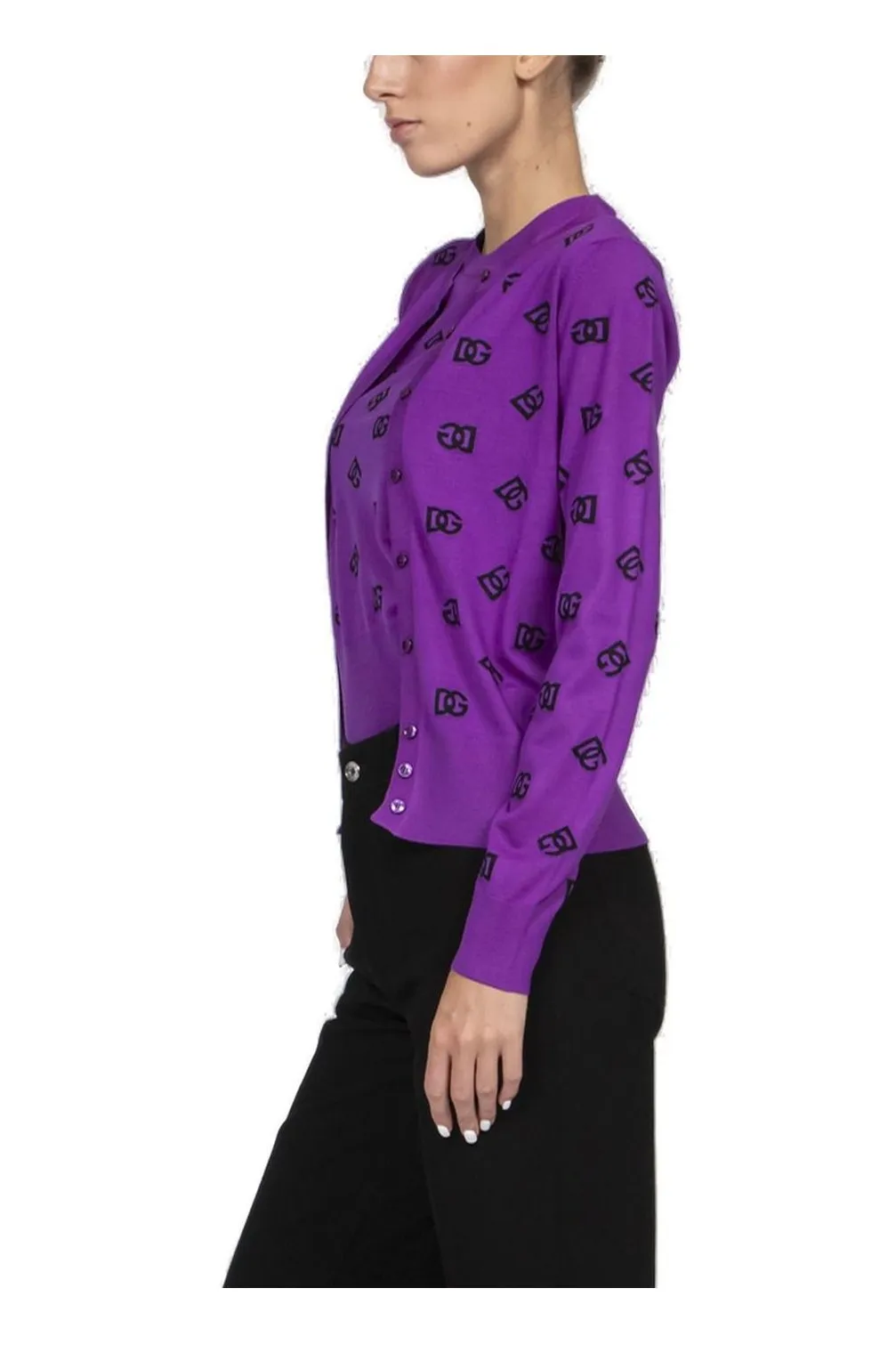 Logo Intarsia Cardigan
