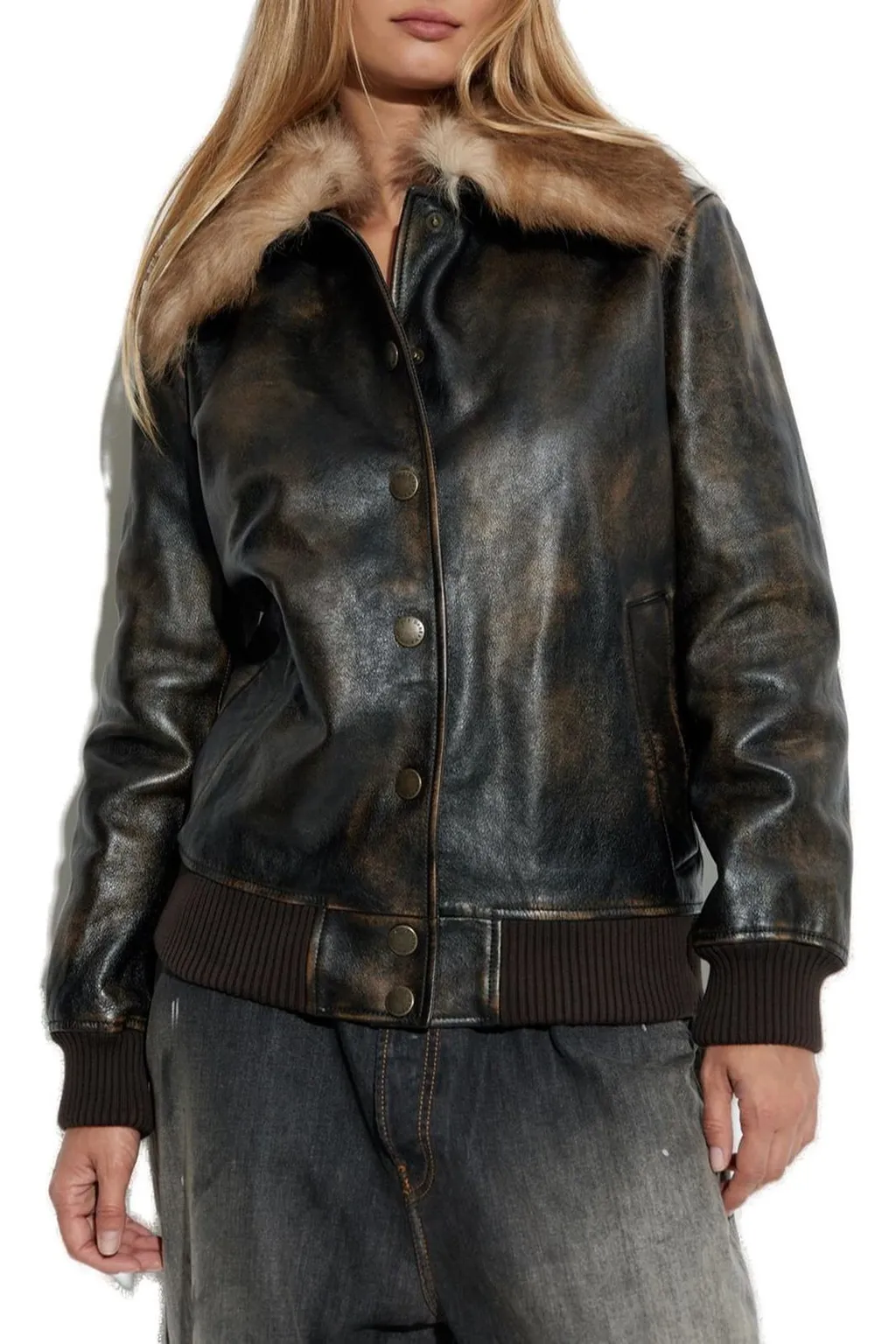Press-Stud Fastened Jacket