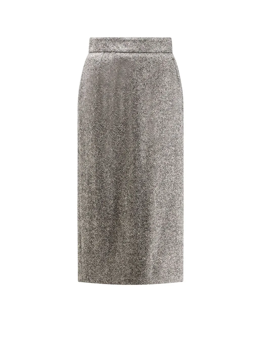 Back Slit Midi Skirt