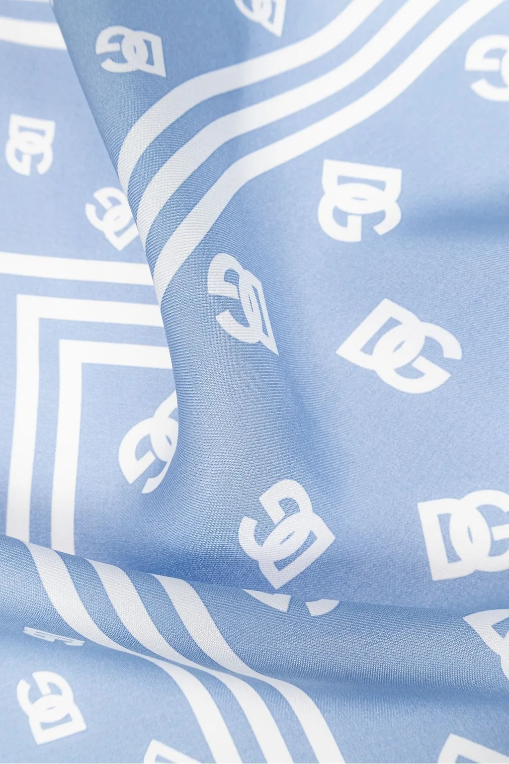All-Over Logo Printed Twill Scarf