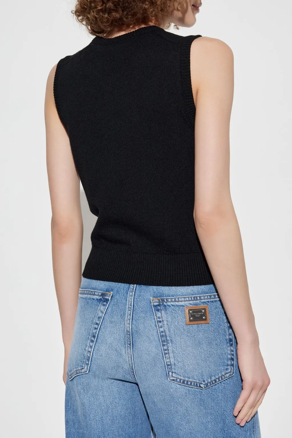 Dg Embroidered Knitted Top