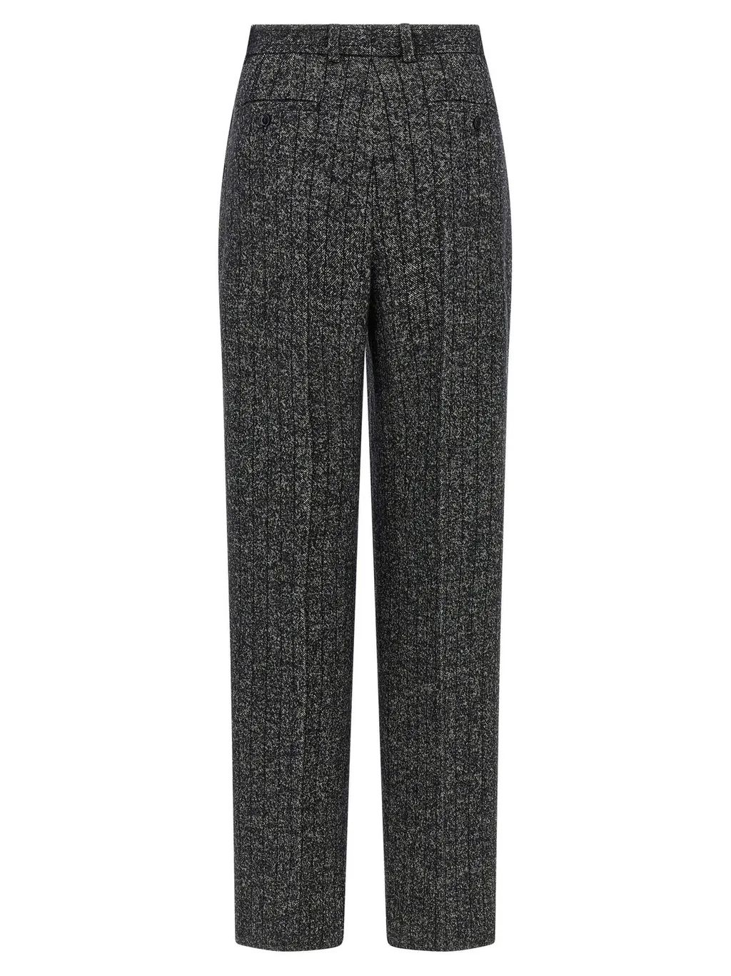 High Waisted Pleated Wide-Leg Trousers