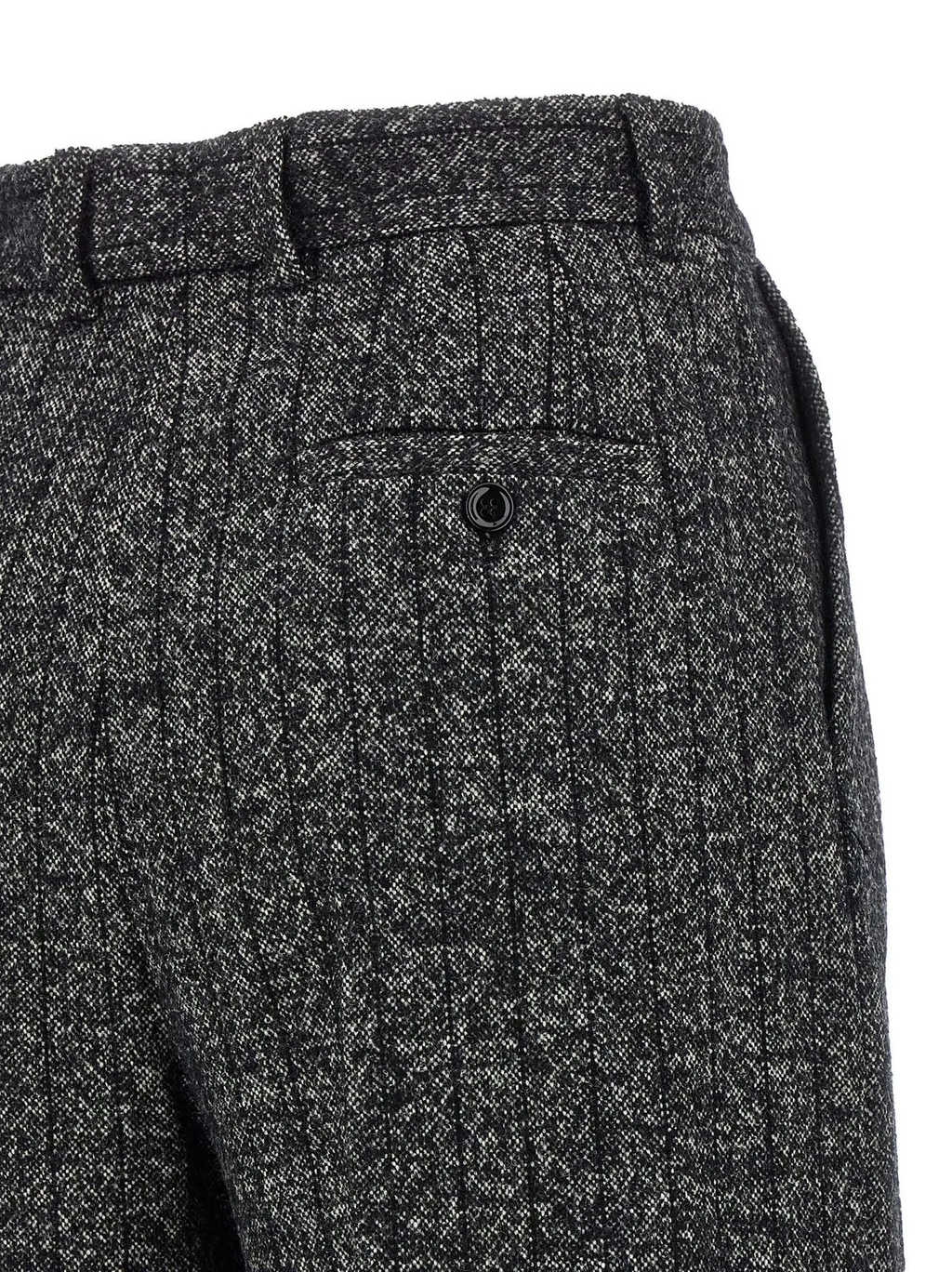 High Waisted Pleated Wide-Leg Trousers