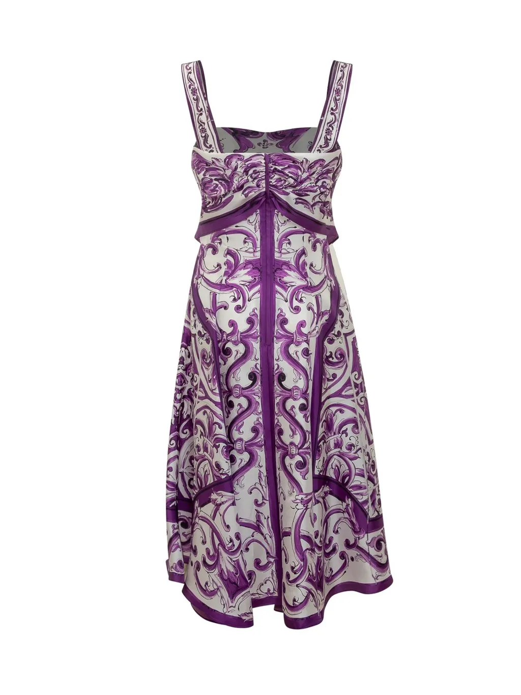 Majolica Printed Twill Dress