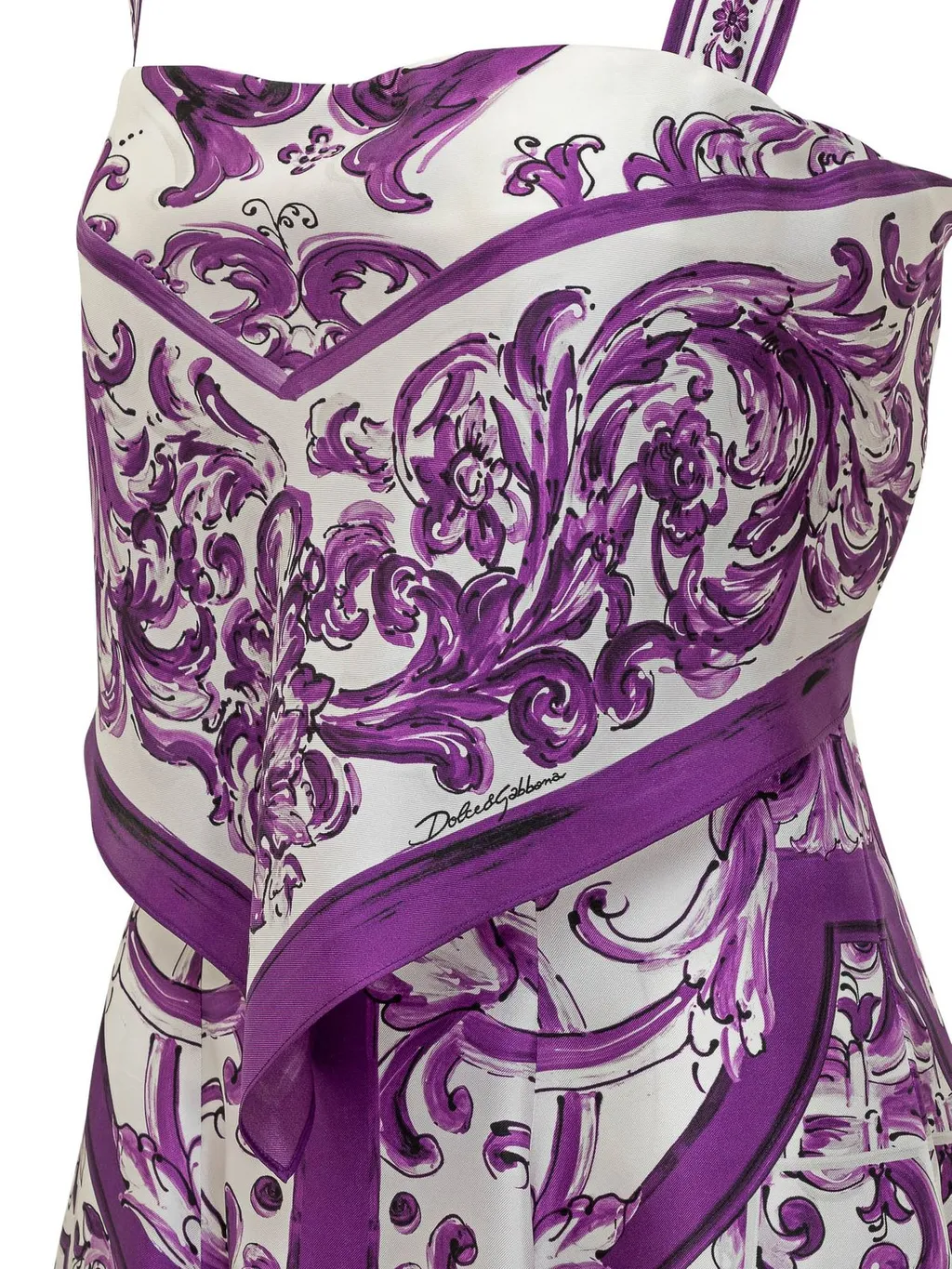 Majolica Printed Twill Dress