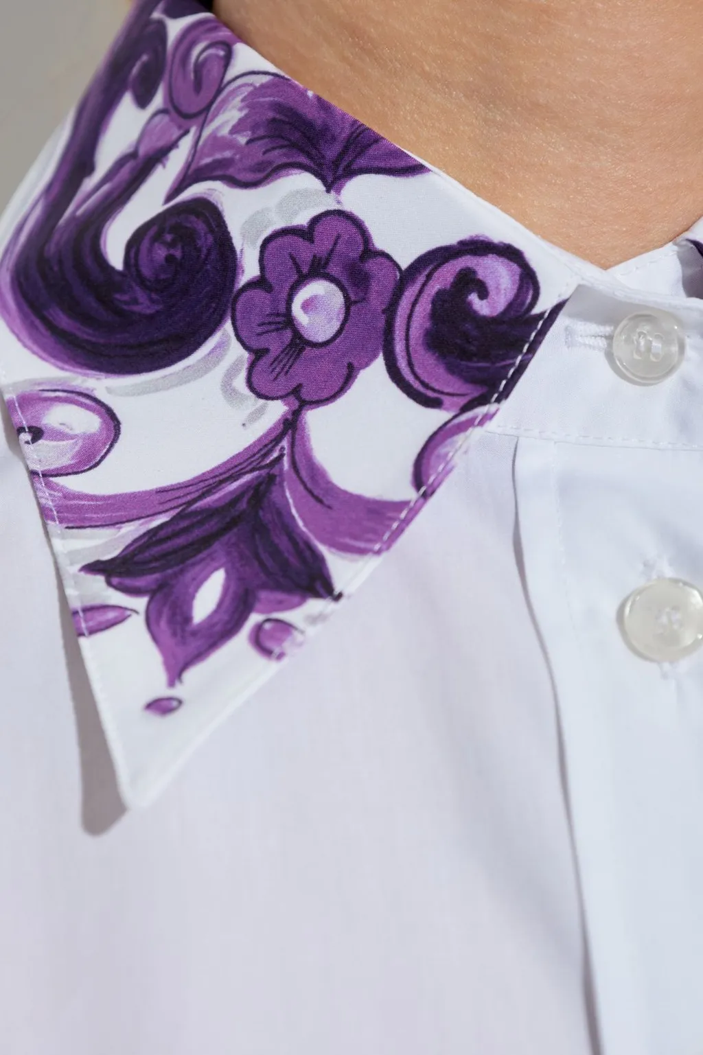 Majolica Printed Long-Sleeved Shirt