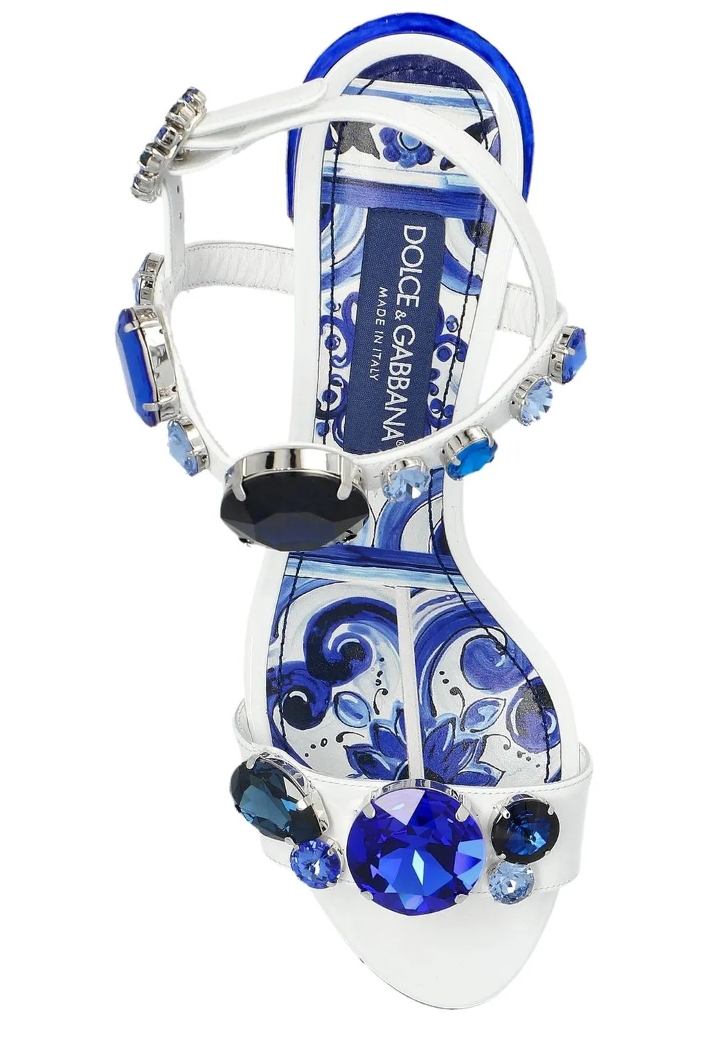 Painted Heel Embellished Sandals